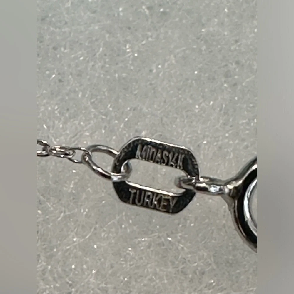 ZALES 14K white gold Aquamarine necklace - Picture 8 of 9